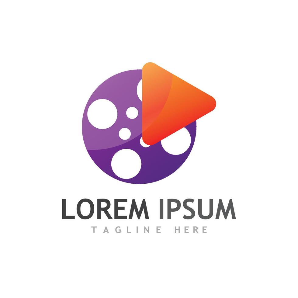 abstract film symbol and images illustration vector