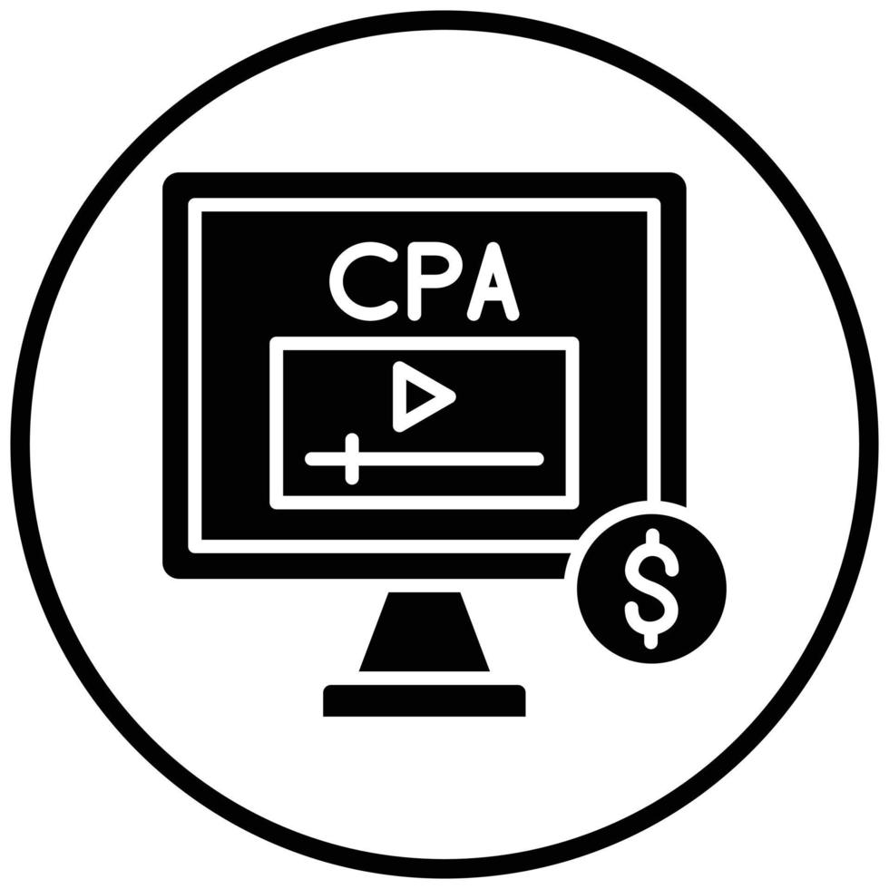 Cpa Icon Style vector