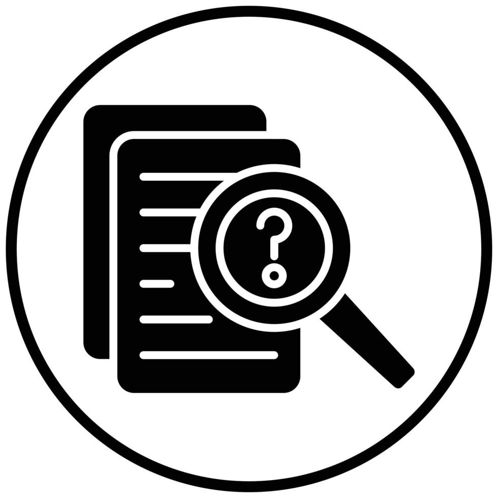 Case Study Icon Style vector