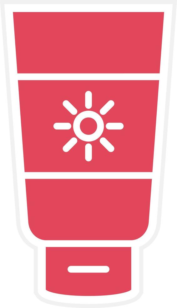 Suncream Icon Style vector