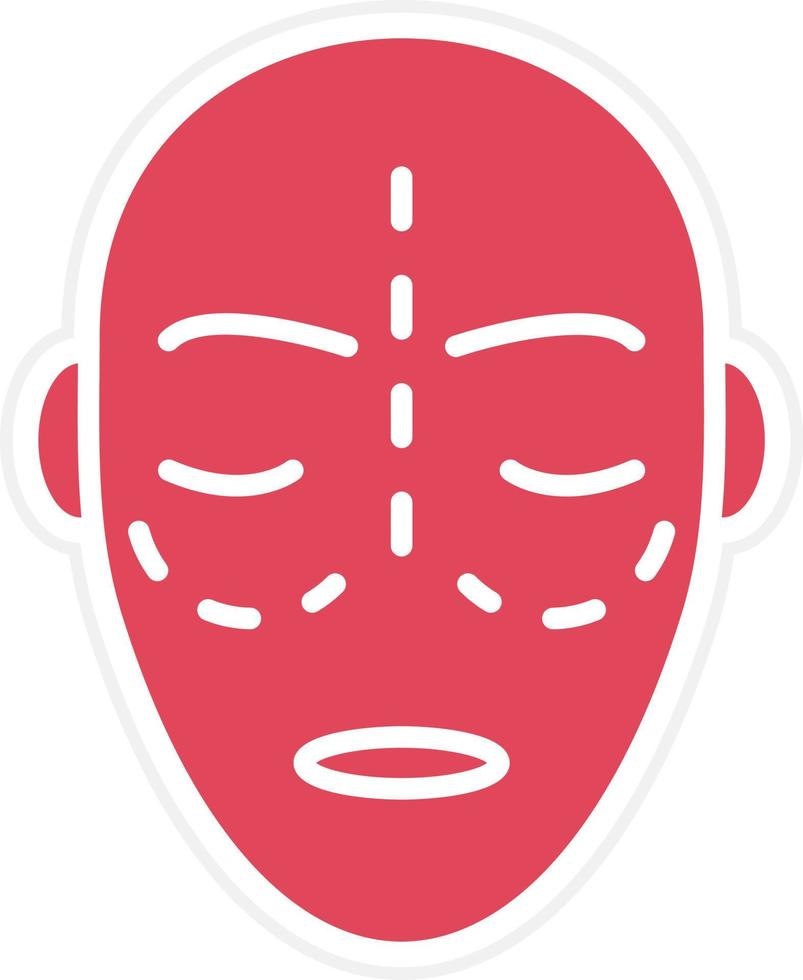 estilo de icono de cirugía estética vector