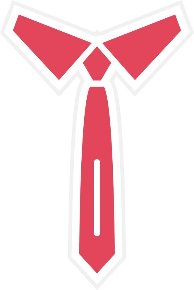 estilo de icono de corbata vector