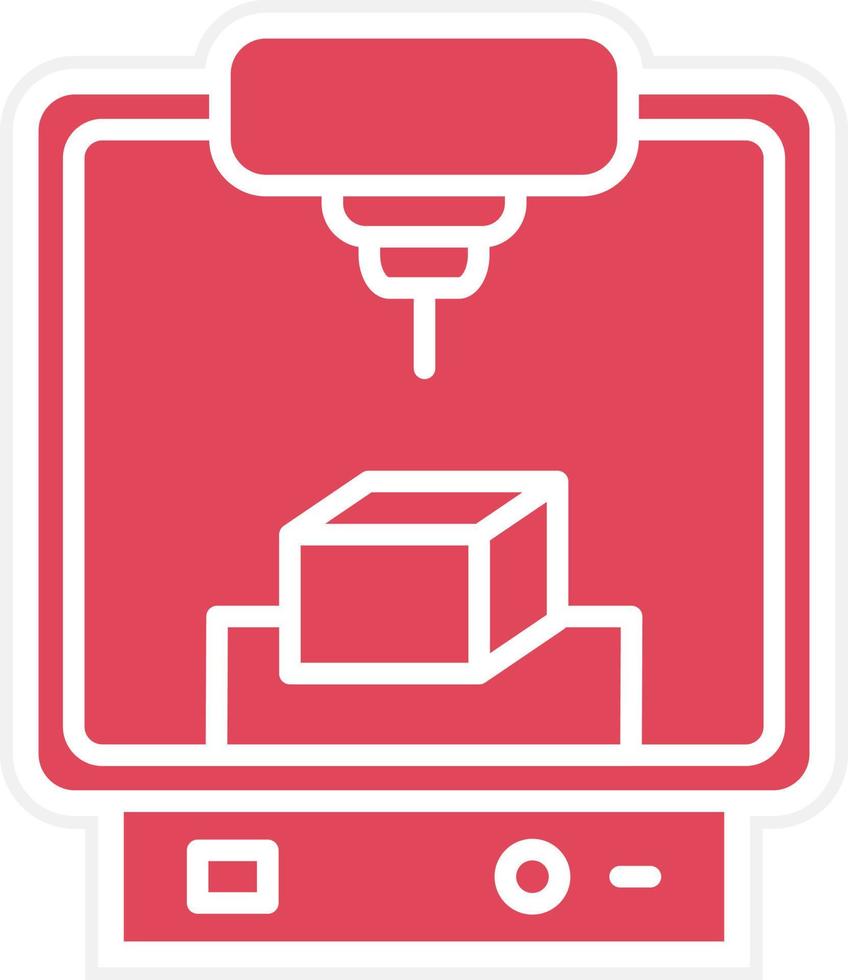 Engineering Printer Icon Style vector