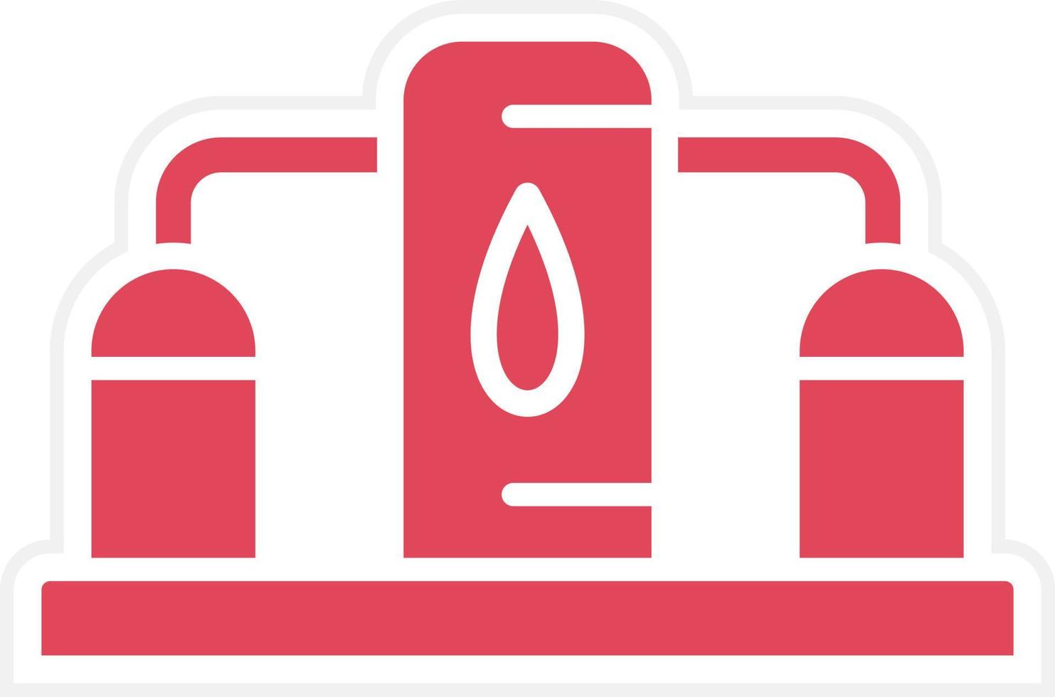 Gas Storage Icon Style vector