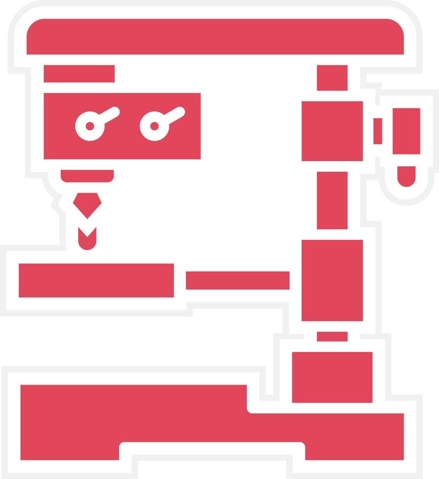 Automatic Drilling Icon Style vector