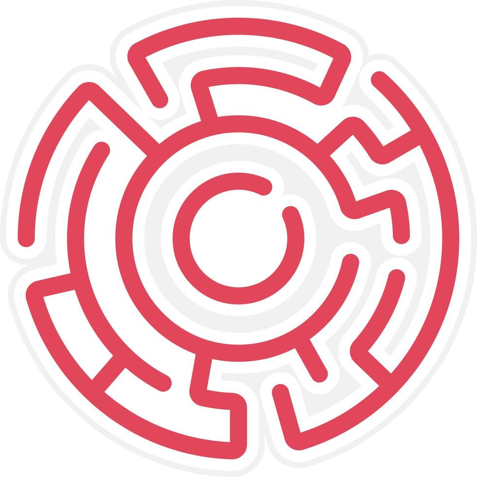 Hedge Maze Icon Style vector