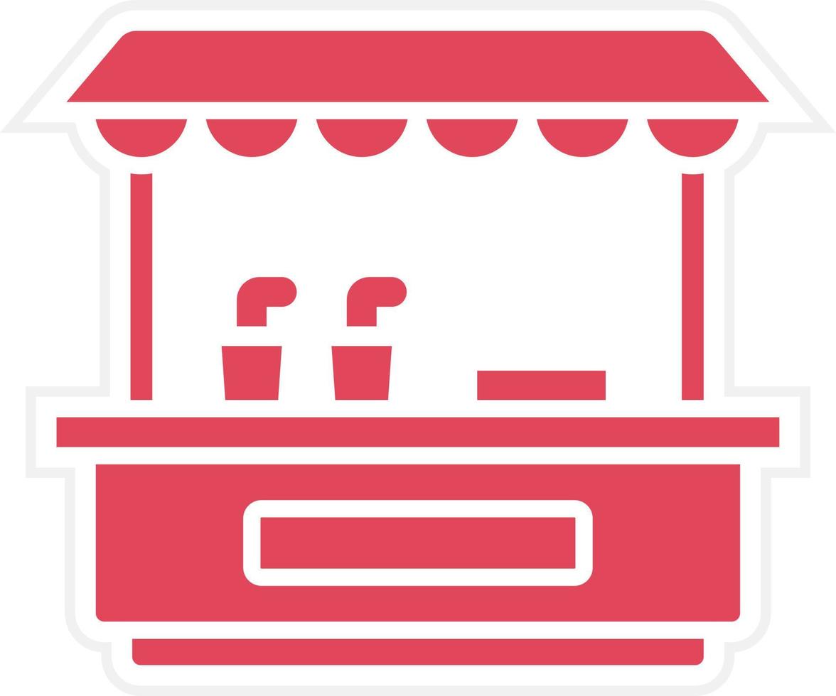 Drinks Stall Icon Style vector