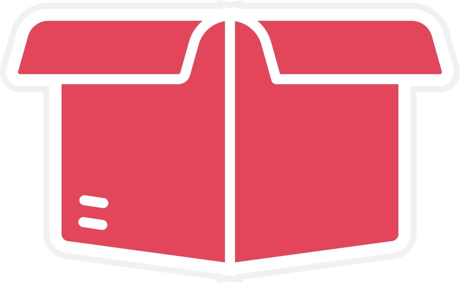 Box Opened Icon Style vector