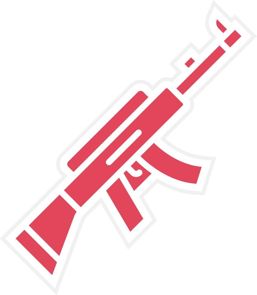 Assault Rifle Icon Style vector