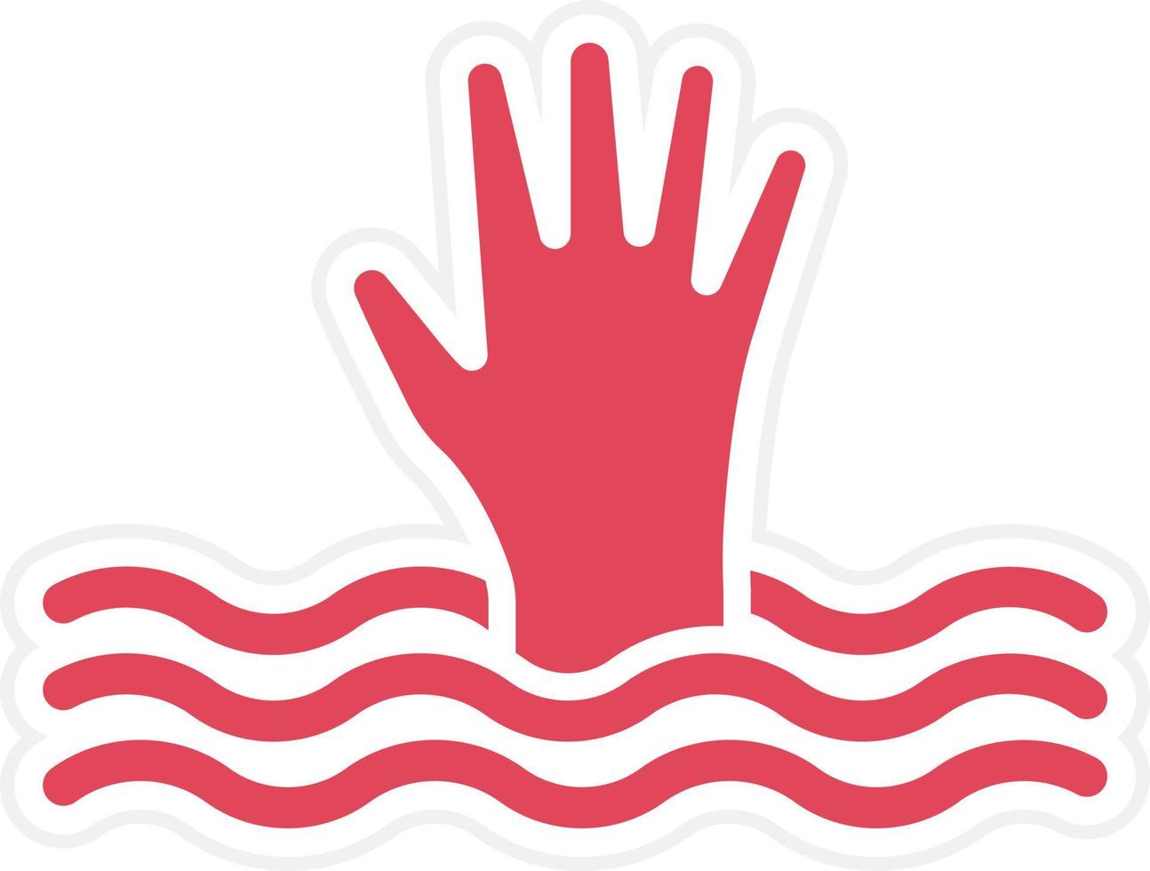 Drown Icon Style vector