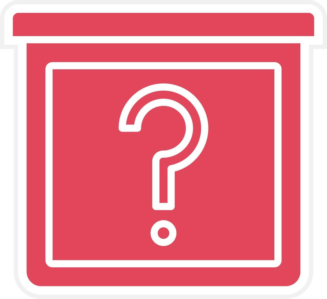 Mystery Item Icon Style vector