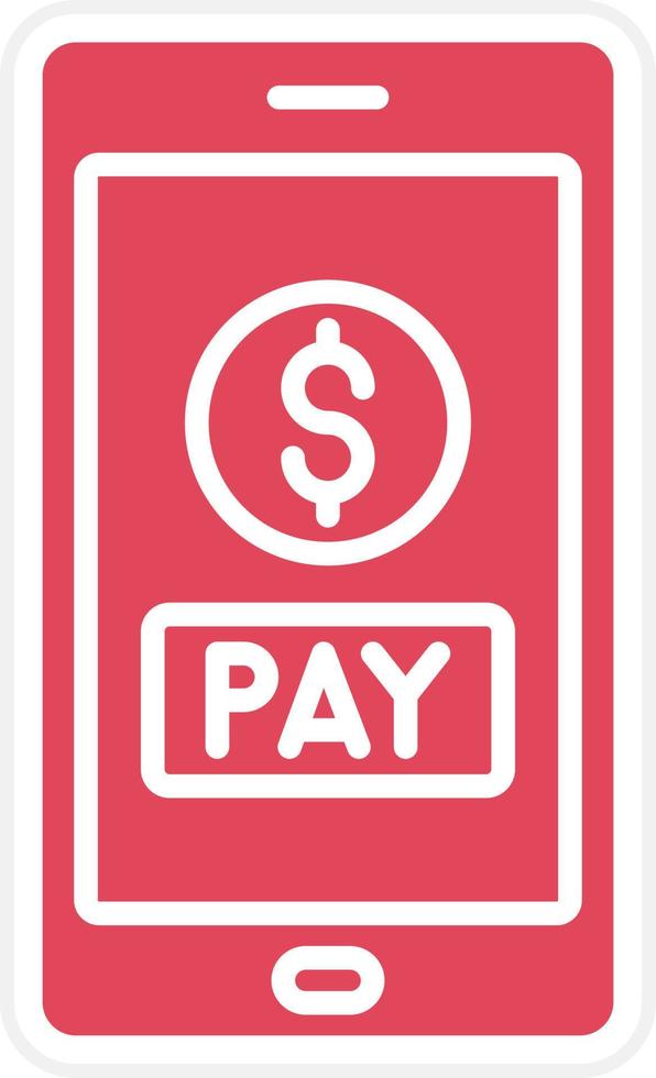 Pay Online Icon Style vector