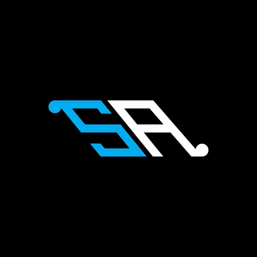 SA letter logo creative design with vector graphic