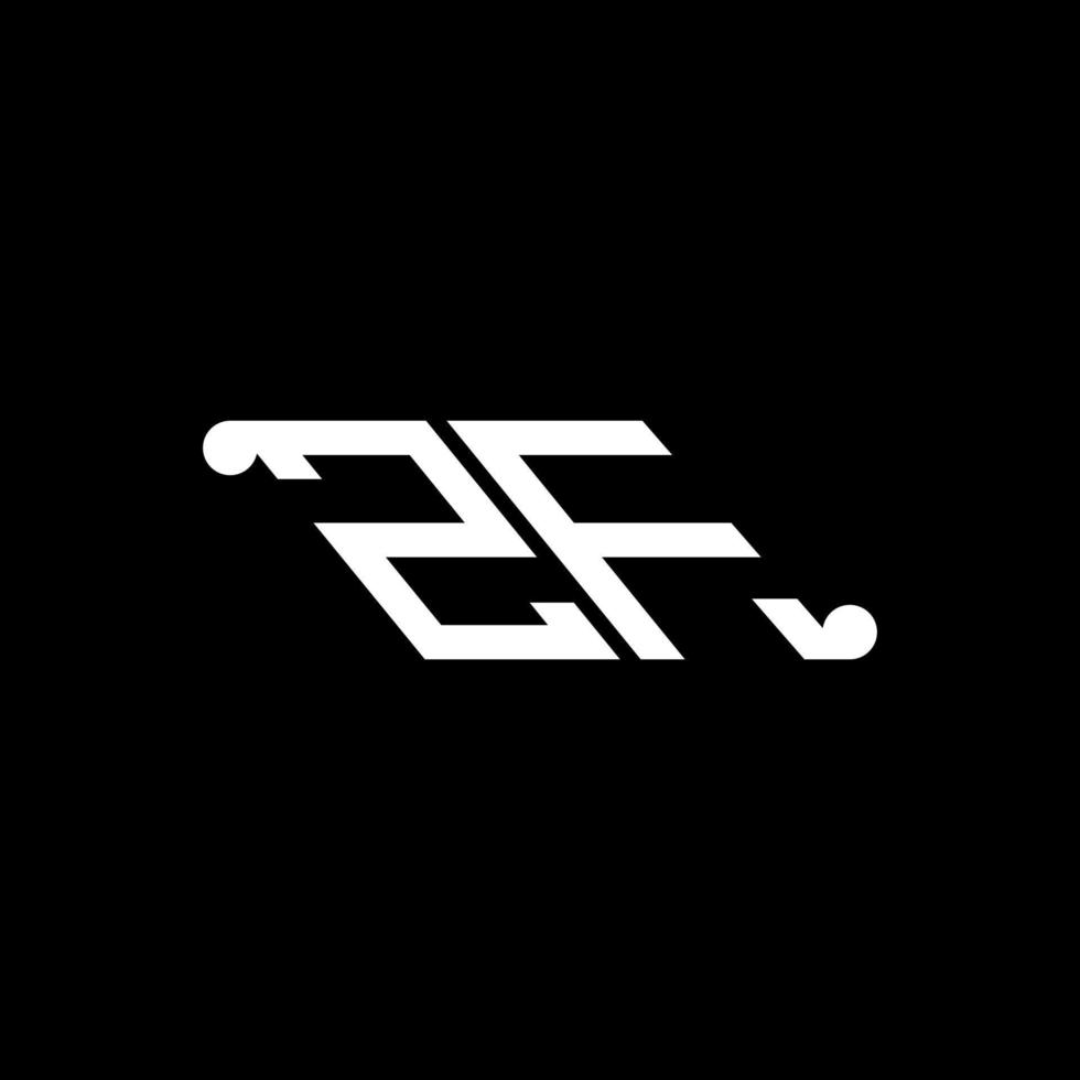 ZF letter logo creative design with vector graphic