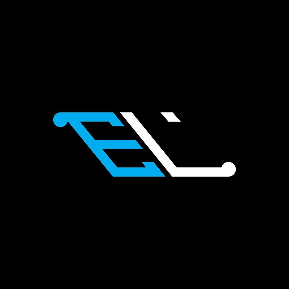 EL letter logo creative design with vector graphic
