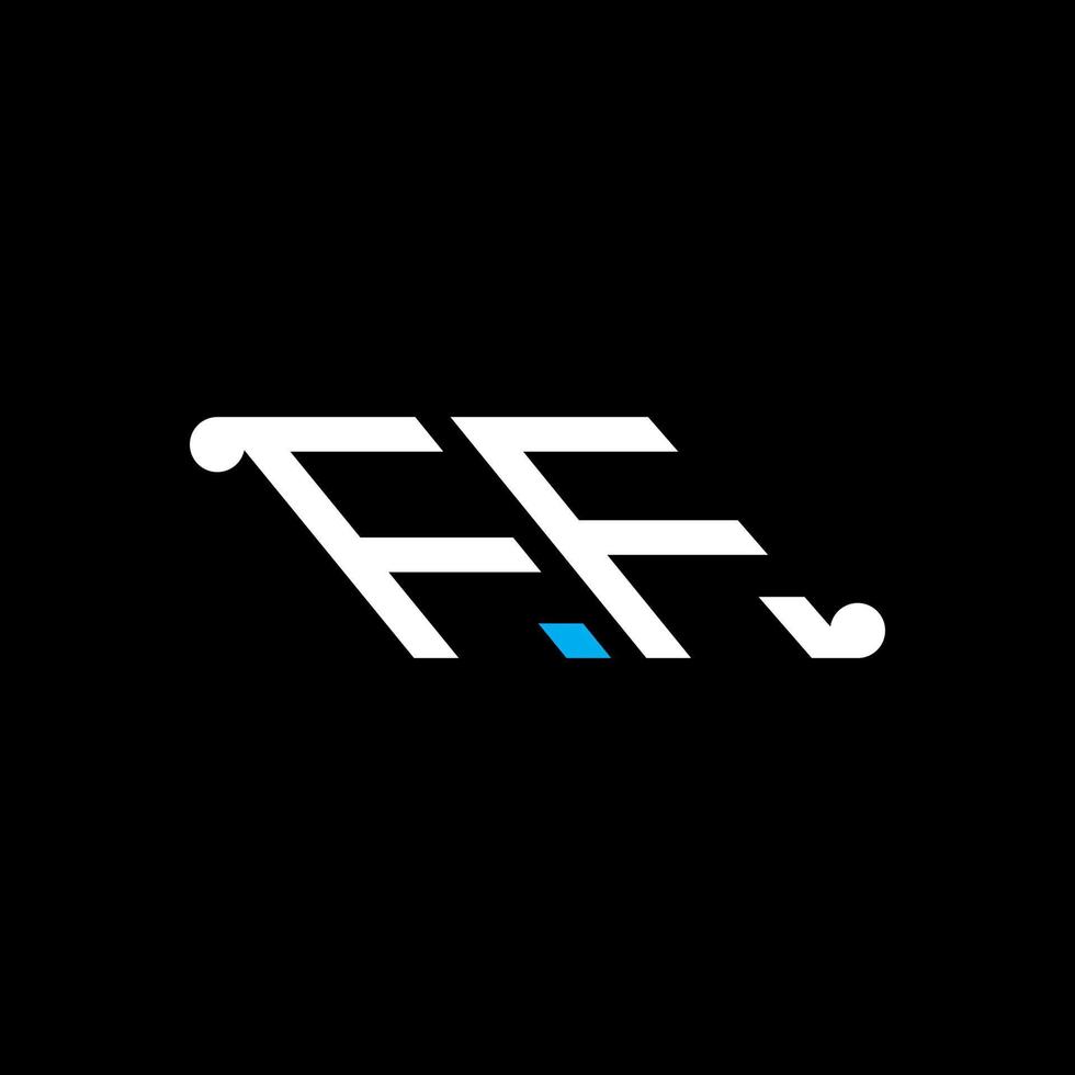 diseño creativo del logotipo de la letra ff con gráfico vectorial vector