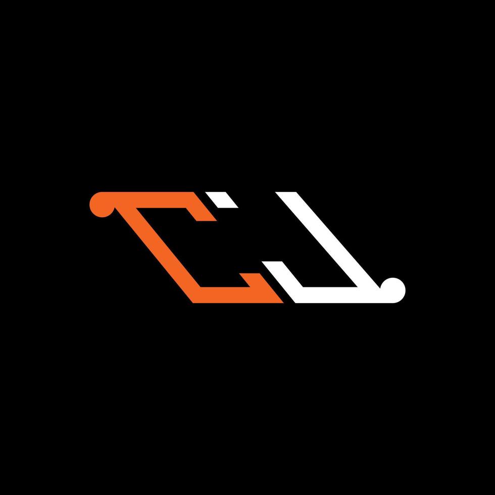 CJ letter logo creative design with vector graphic