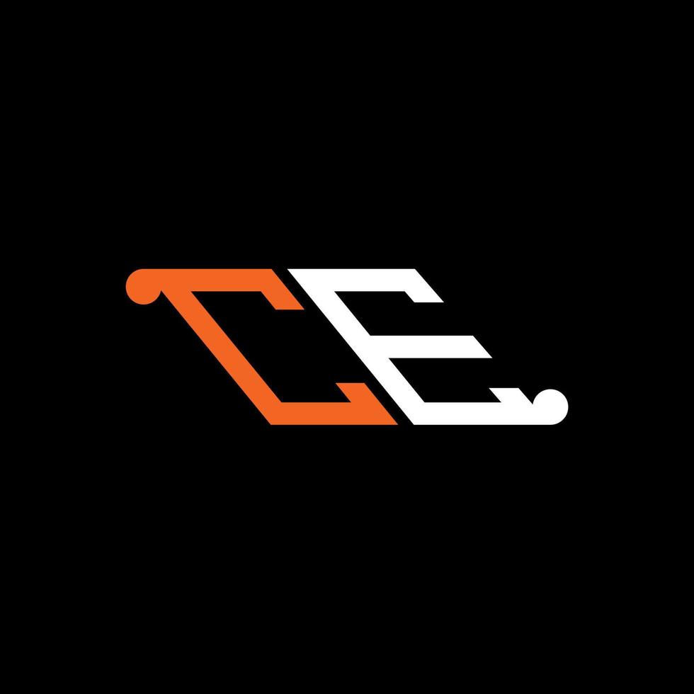 CE letter logo creative design with vector graphic