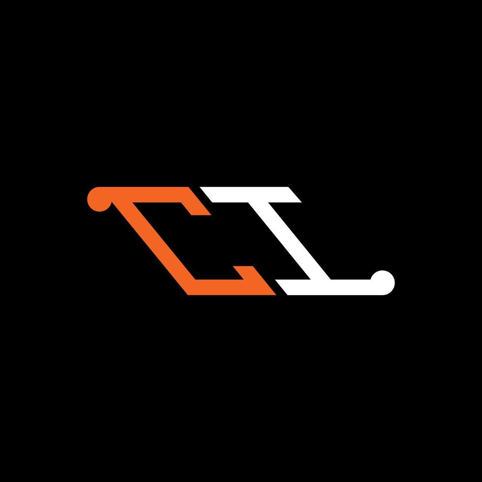 CI letter logo creative design with vector graphic