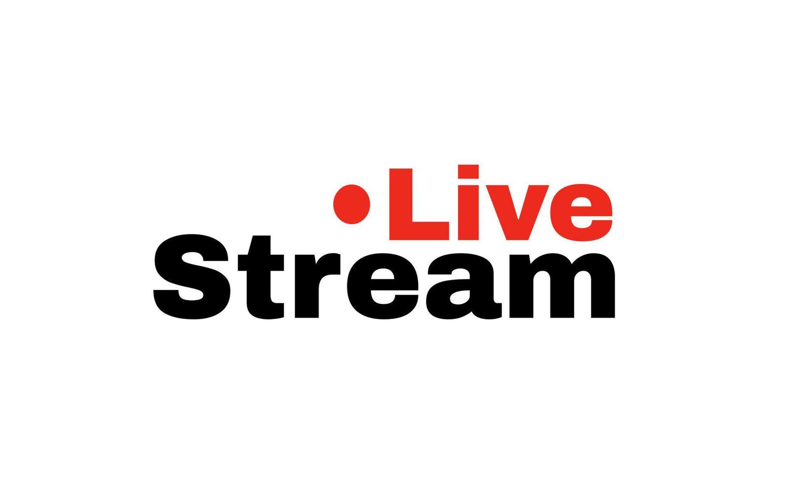 unique media live streaming design icon isolated on vector