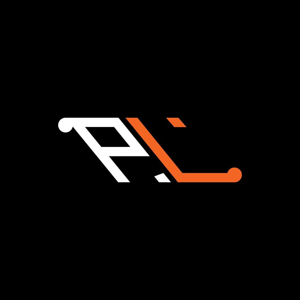 PL letter logo creative design with vector graphic