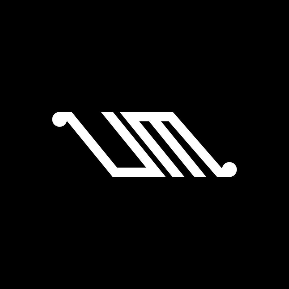 UM letter logo creative design with vector graphic