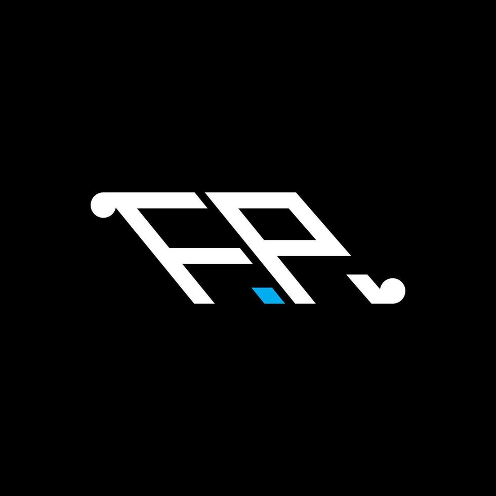 diseño creativo del logotipo de la letra fp con gráfico vectorial vector