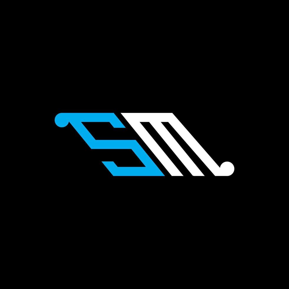 SM letter logo creative design with vector graphic