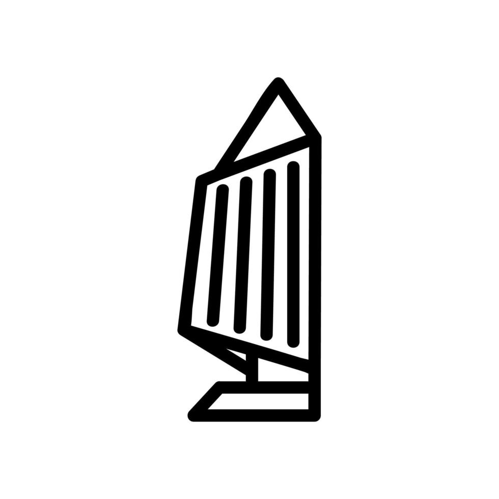 Futuristic city icon vector. Isolated contour symbol illustration vector