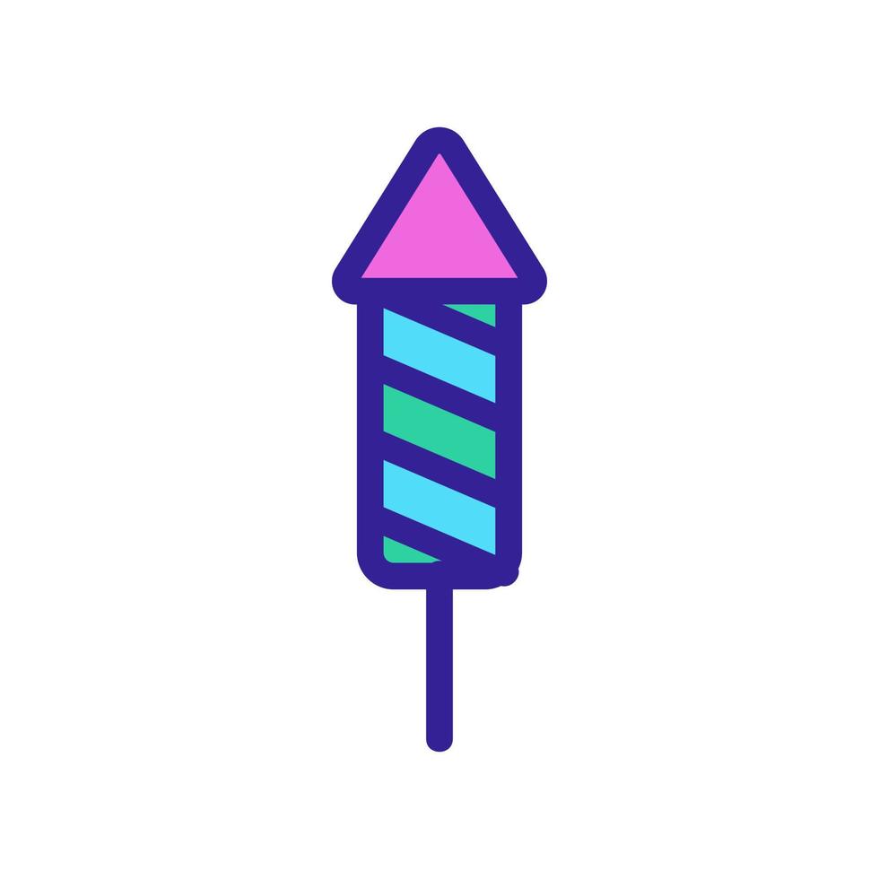 New Year eve flapper icon vector. Isolated contour symbol illustration vector