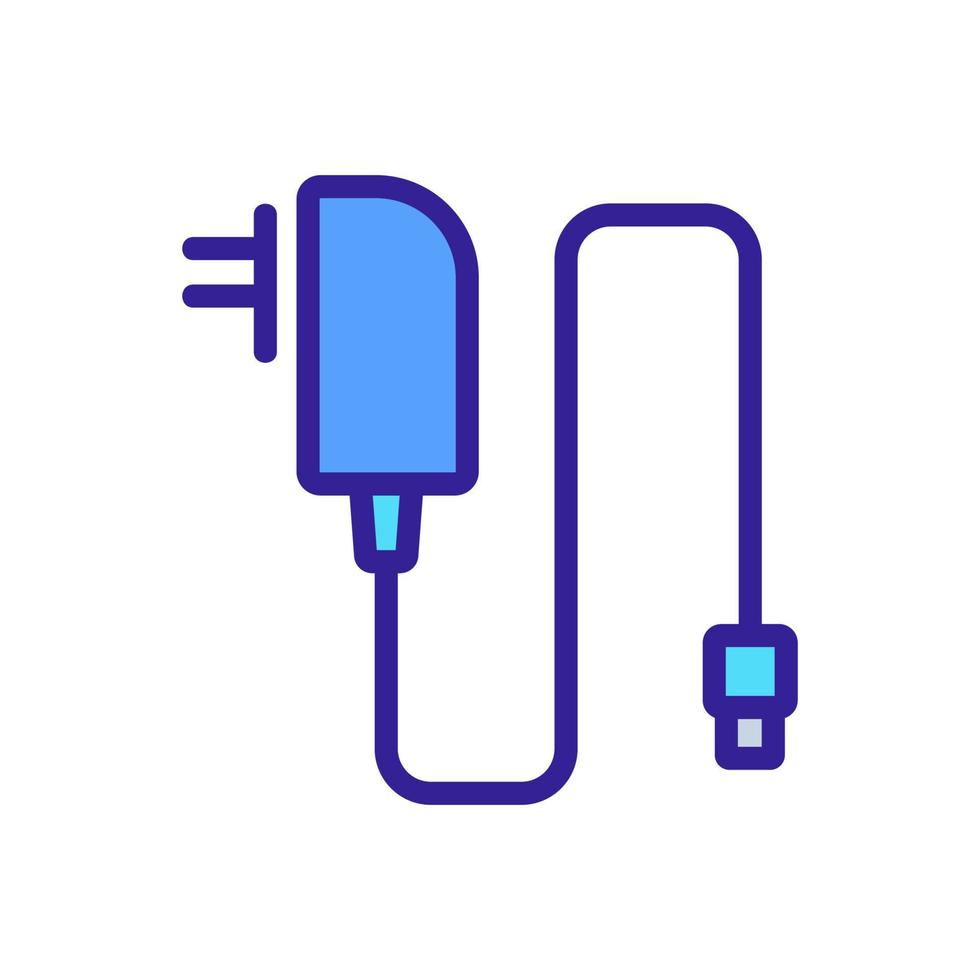 old type charger icon vector outline illustration