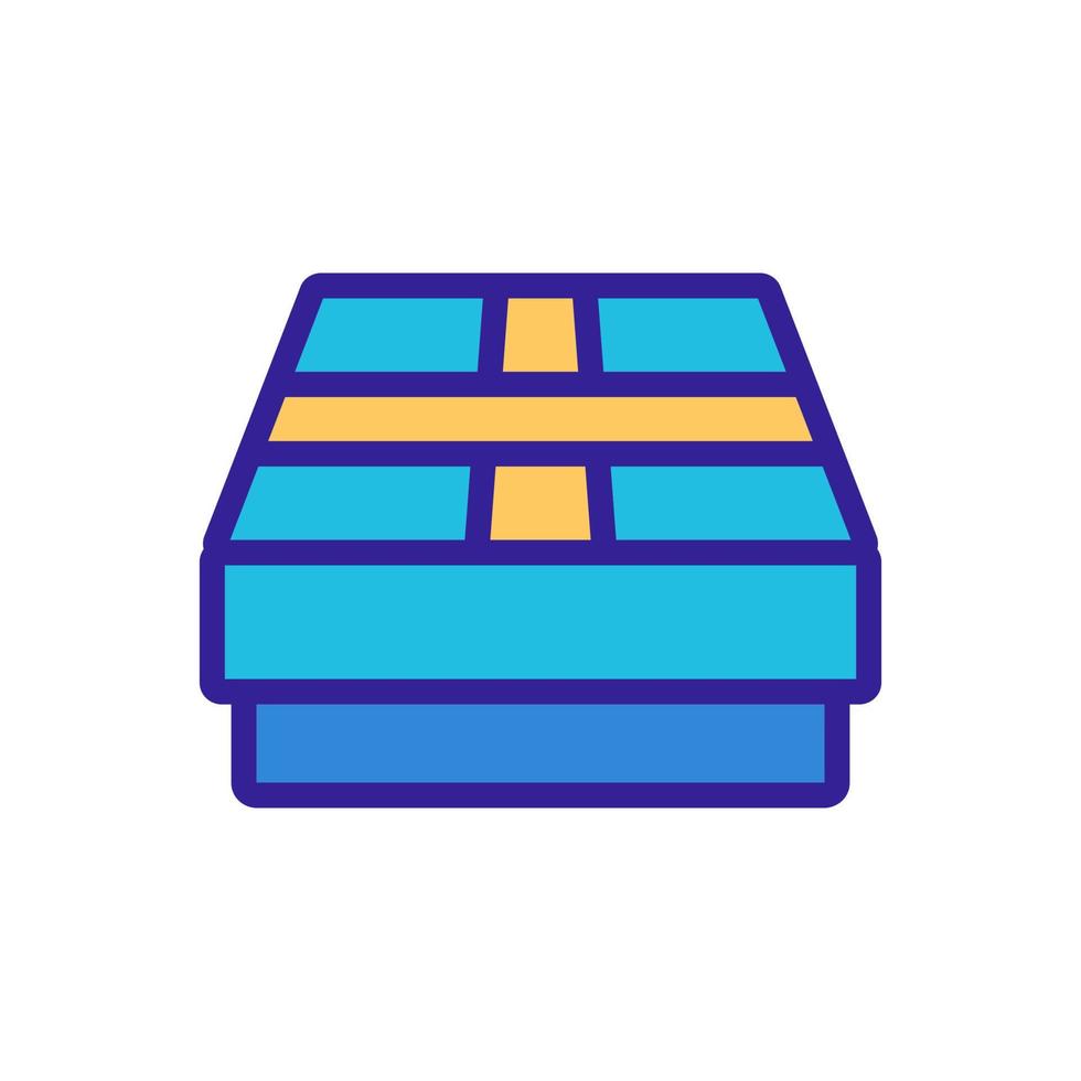 Chocolate is a delicious vector icon. Isolated contour symbol illustration