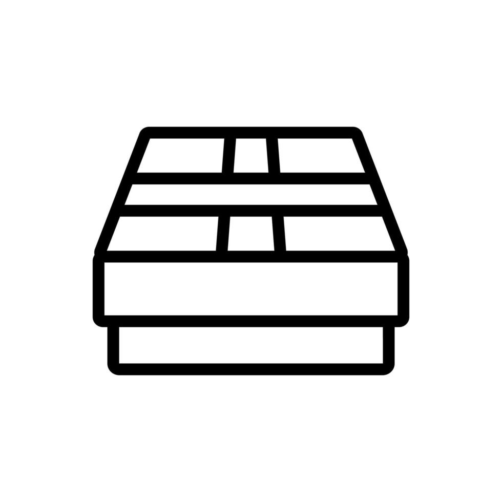 Chocolate is a delicious vector icon. Isolated contour symbol illustration