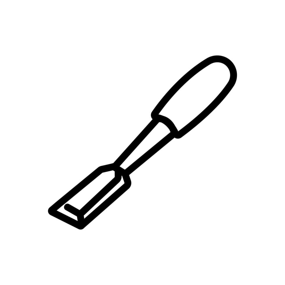 straight chisels icon vector outline illustration