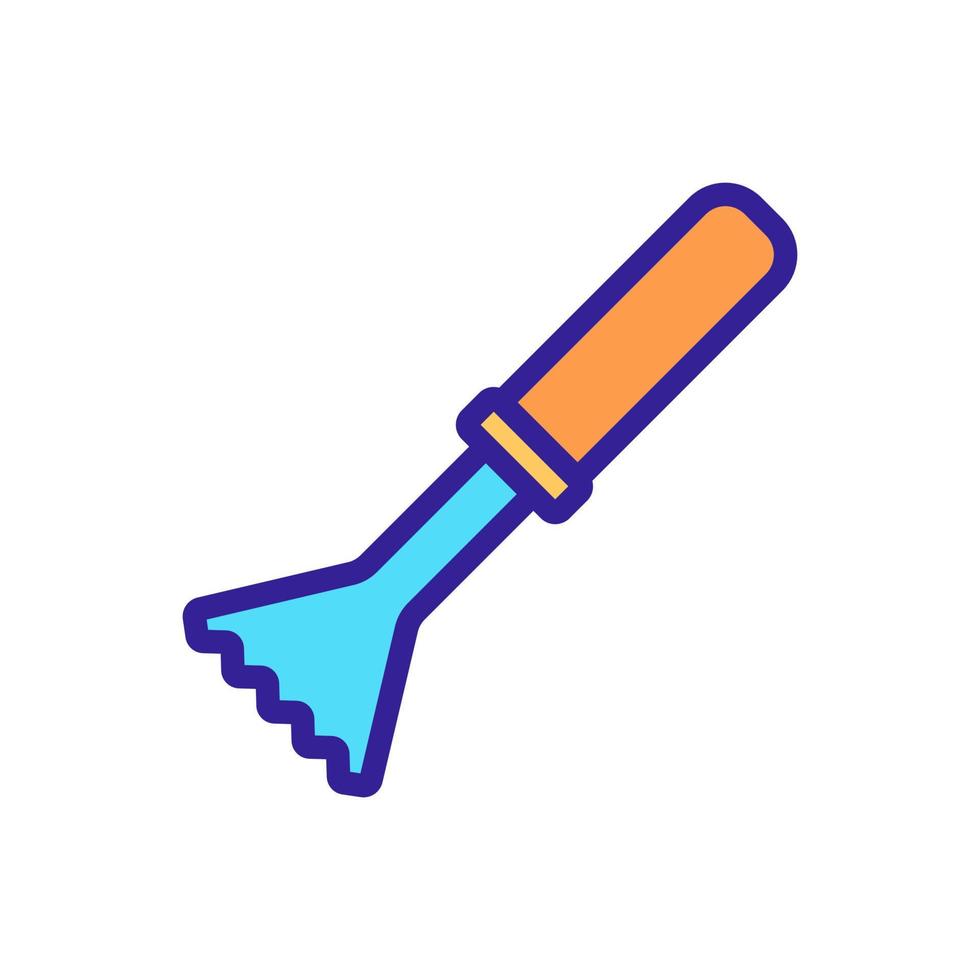 scrape knife icon vector outline illustration