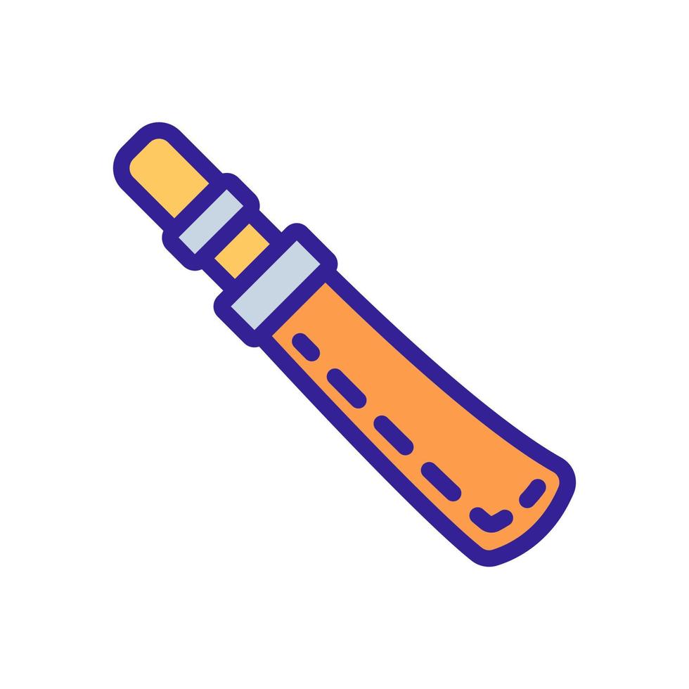 semicircular chisels icon vector outline illustration