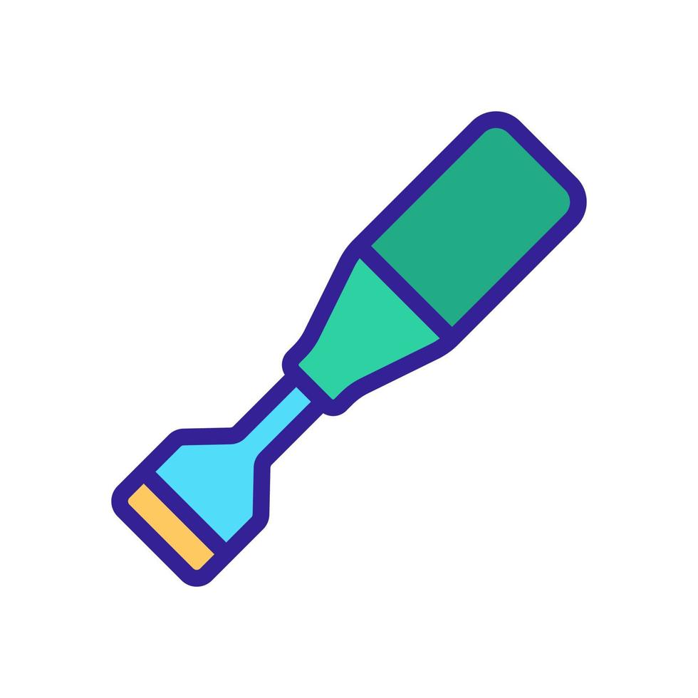 small hand spatula icon vector outline illustration