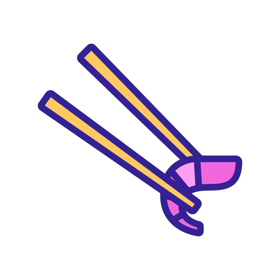 chopstick with shrimp icon vector outline illustration