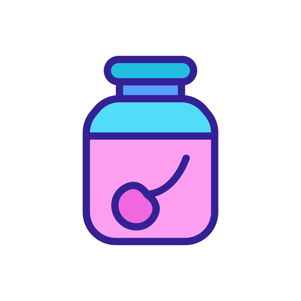 cherry drink icon vector outline illustration