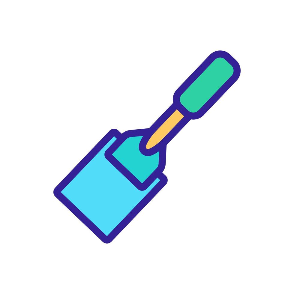 large blade cutter icon vector outline illustration