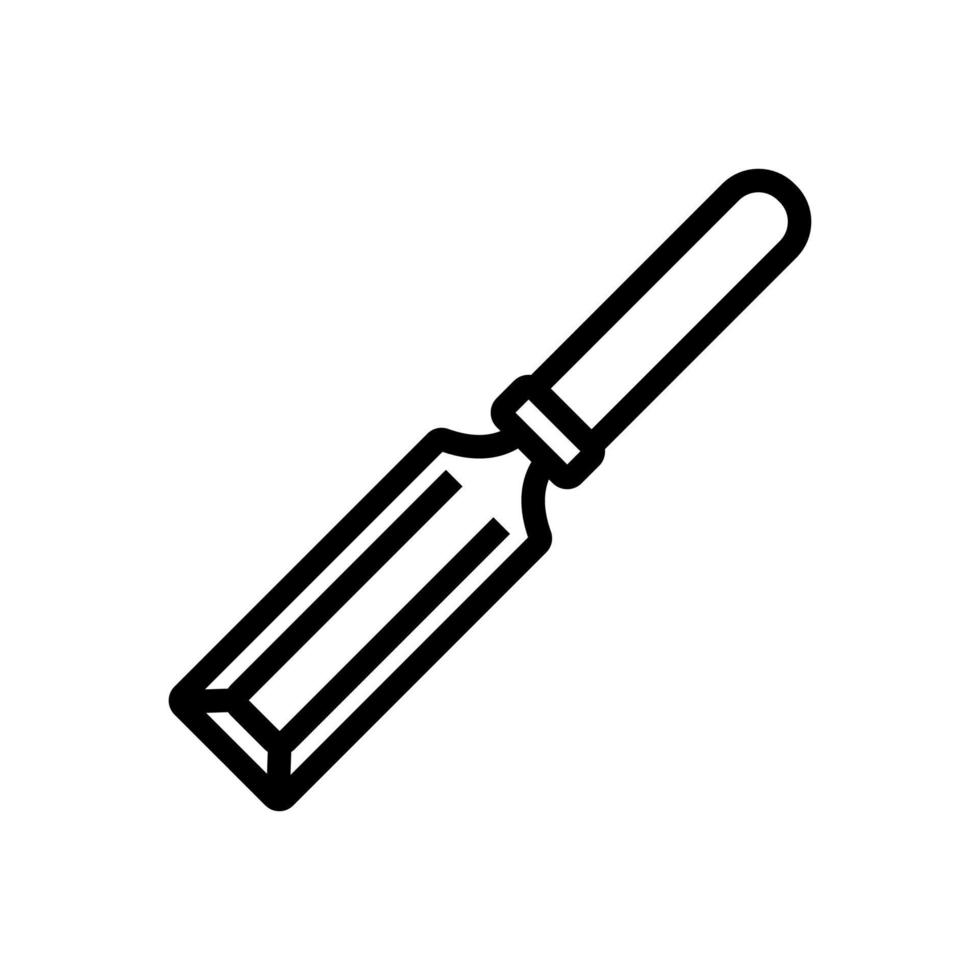 tool chisel icon vector outline illustration