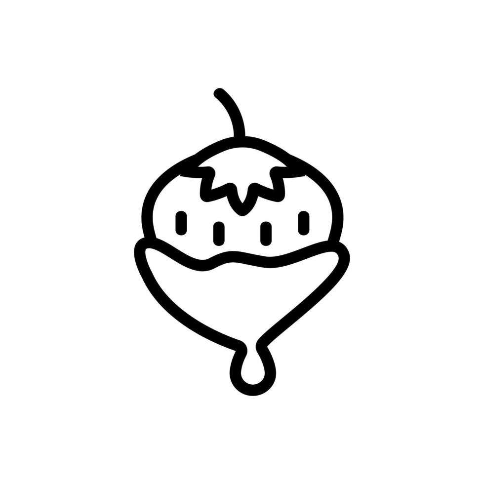 Chocolate is a delicious vector icon. Isolated contour symbol illustration
