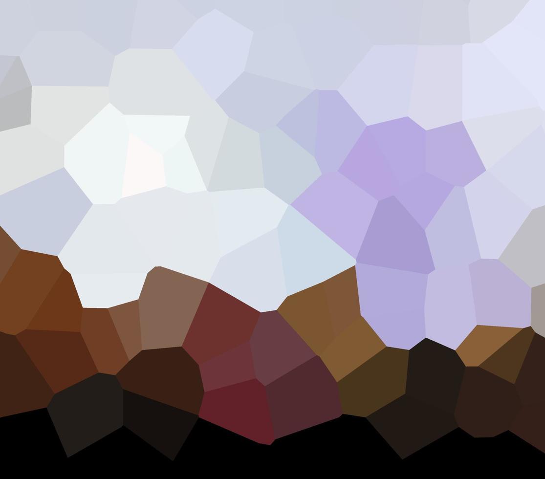 abstract landscape low polygon sky and mountains illustration, vector