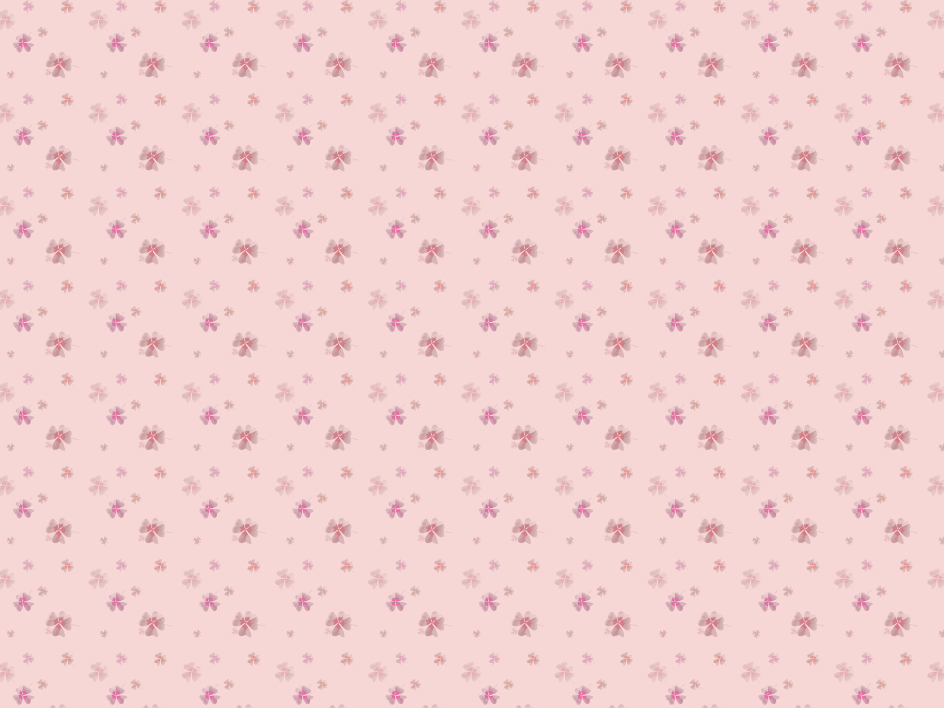 plain cute pattern with small flowers pastel pink background ...