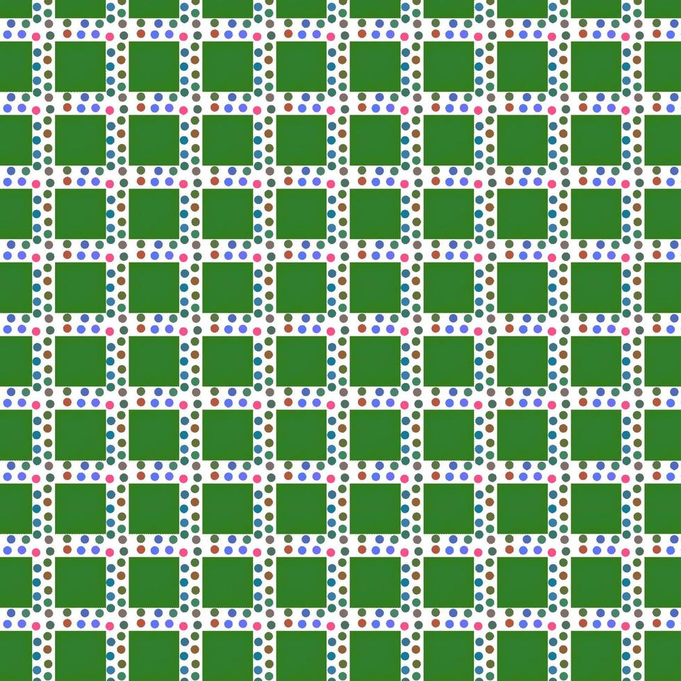 seamless green square and multicolor dots christmas pattern,vector illustration vector