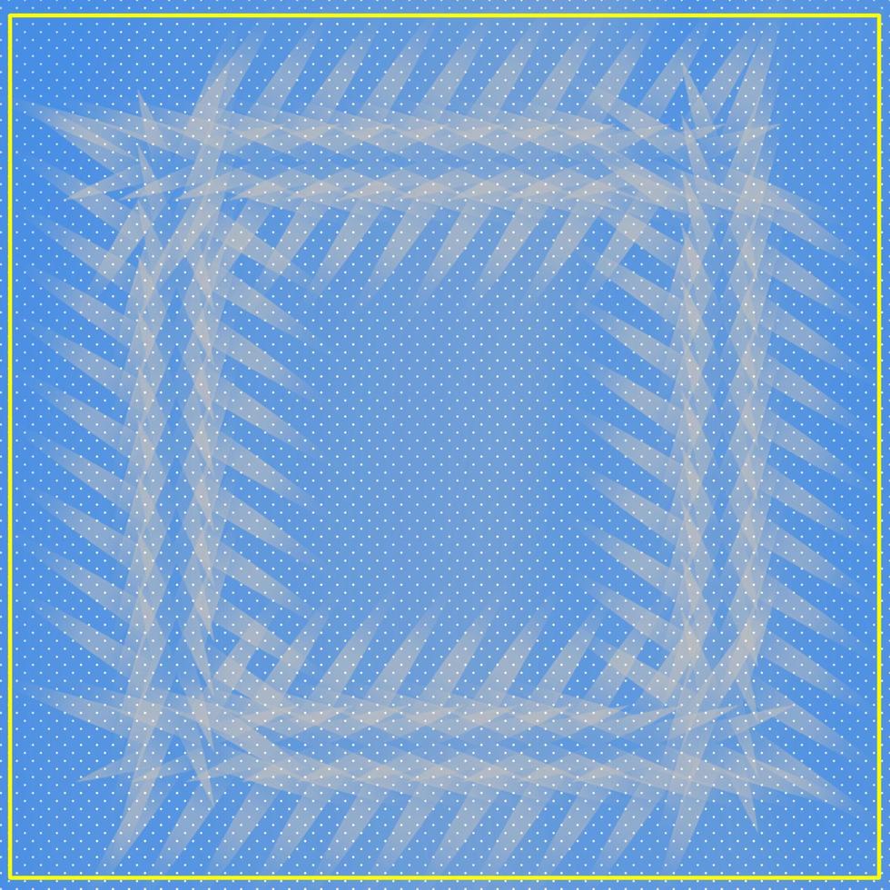 Blue background, yellow frame, space for writing messages.Vector illustration vector