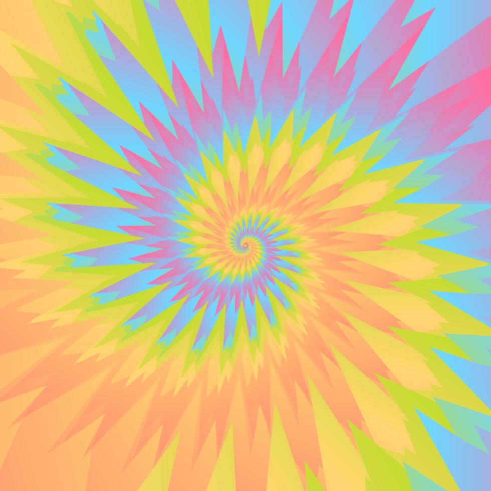 Abstract rainbow swirl background. Tie dye pattern. Vector illustration.