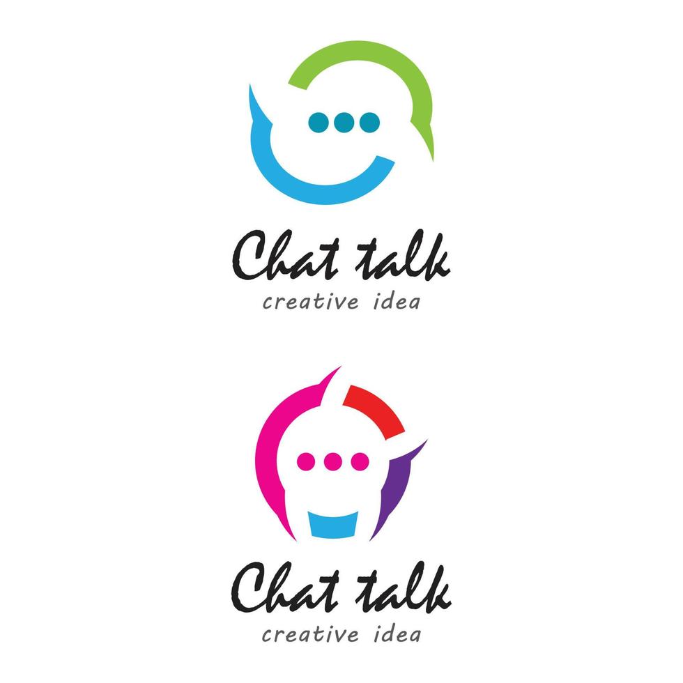 Speech bubble Logo template vector illustration