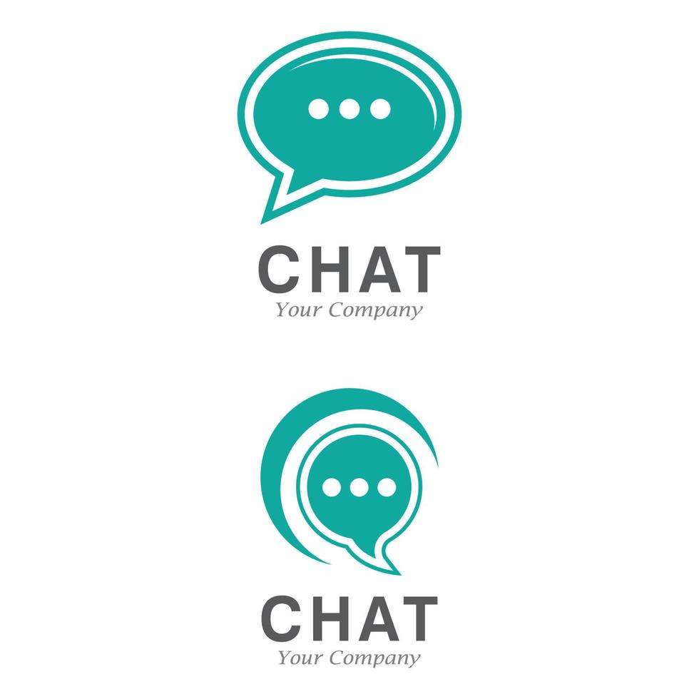 Speech bubble Logo template vector illustration