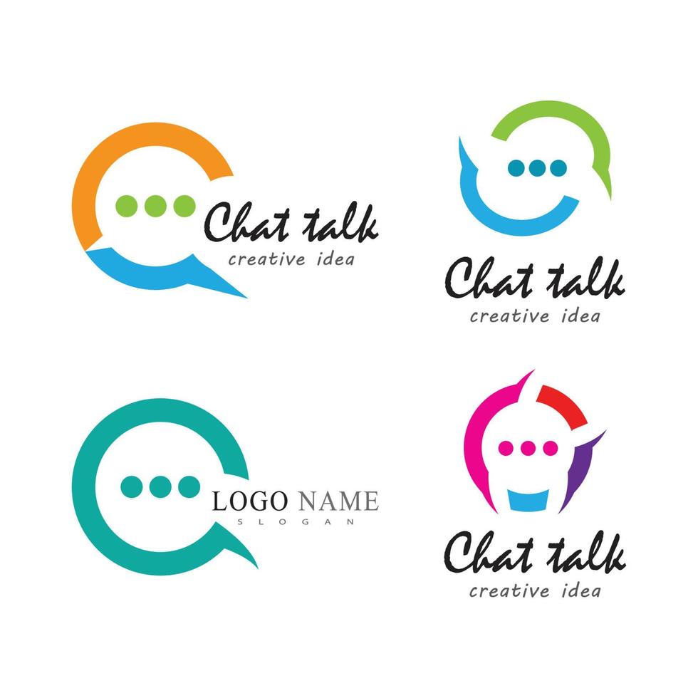 Buble chat icon Vector Illustration design Logo template